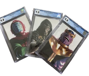 Lot of 3 ALEX ROSS Varaint Covers Thanos Kang Doctor DOOM Avengers CGC 9.8 - Picture 1 of 6