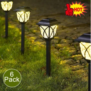 Solarleuchten Außen Garten Deko für Balkon LED Solar leuchten Solarlampe 6er Set - Bild 1 von 16