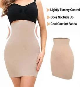 USA Women Strapless Control Tube Slip Body Shaper Girdle Under Dresses Shapewear - Picture 1 of 19