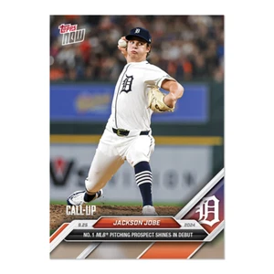2024 Topps Now 753 Jackson Jobe MLB Prospect Shines in Debut -Free Shipping! - Picture 1 of 2