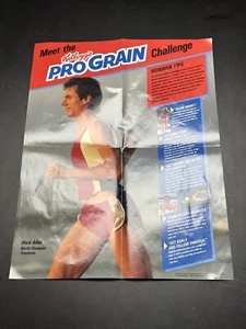 Póster de triatleta Mark Allen 1987 Kellogg’s Pro Grain Challenge 22” X 17” de colección - Imagen 1 de 6