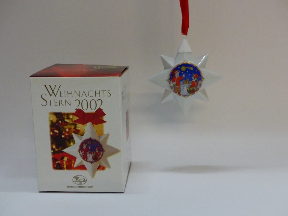 Hutschenreuther Weihnachtsstern Porzellan 2002 mit OVP - Bild 1 von 1