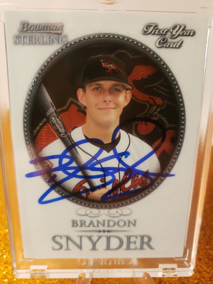 Brandon Snyder Signed Bowman Sterling #BS-BSN 2005 Card Orioles Auto MLB RAD - Image 1 of 2