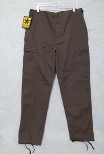 Propper Combat Trouser Medium Long Brown Cargo Tactical Safety Button Fly 34x34 - Picture 1 of 13