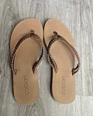 Sandalias chanclas trenzadas marrón Cobian Leucadia para mujer talla 8 Foto 1 de 4