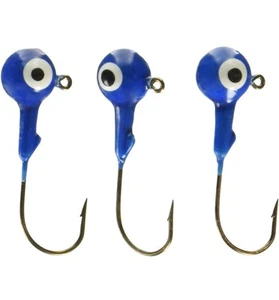 Arkie Lures K-14-20-100 Double Eye Painted Jig Heads- 1/4 oz- #20 Blue- 100 Pack - Picture 1 of 2