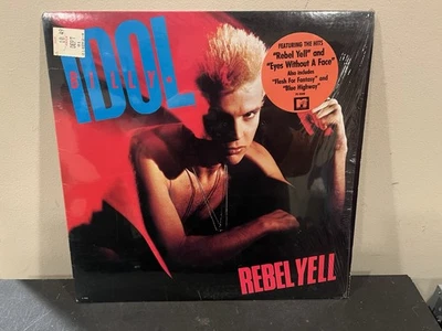 1983 BILLY IDOL REBEL YELL W/HYPE & SHRINK VINYL RECORD ROCK & ROLL VG+ - Image 1 of 4