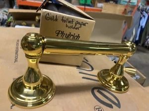 Toilet Paper Holder POLISHED GOLD FINISH - Picture 1 of 4