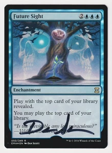 Signed FOIL Future Sight Proof LP Eternal Masters Artist Dan Scott MTG AP 12/30! - Picture 1 of 2