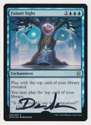 Signed FOIL Future Sight Proof LP Eternal Masters Artist Dan Scott MTG AP 12/30! - Image 1 of 2