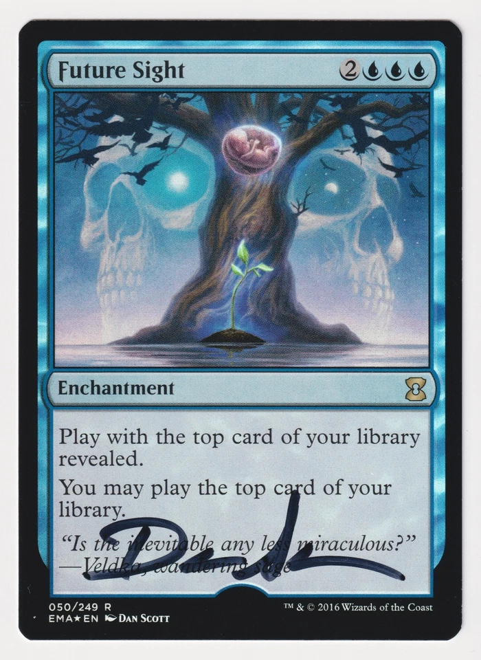 Signed FOIL Future Sight Proof LP Eternal Masters Artist Dan Scott MTG AP 12/30! - Image 1 of 2