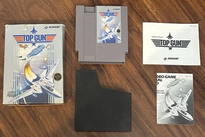 Top Gun Nintendo Entertainment System NES 1987Complete CIB W/ Manual & Inserts - Image 1 of 4
