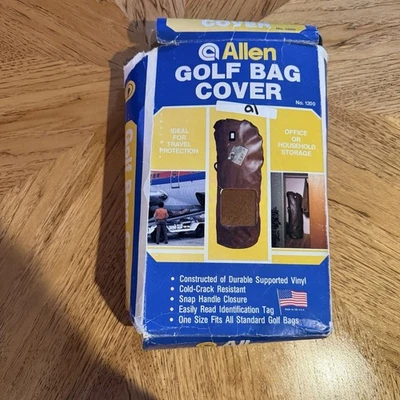 Bolso de viaje vintage con cubierta de club de golf Allen Co. EE. UU. 1980 vinilo talla única Foto 1 de 4