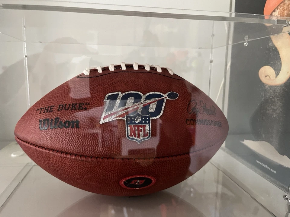 2019 Tampa Bay Game Ball Game Issued Wilson The Duke Prepped NFL Football - Image 1 of 3