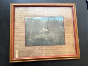 Camp Ki Ora Maine Lermond Pond Framed Photograph 1937 Paul Flora Wotton 13”x11” - Picture 1 of 2