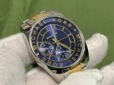 Michael Kors Ryland MK6195 Women's S/S Analog Blue Dial Mini Quartz Wrist Watch - Image 1 of 4