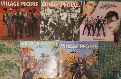Village People - 5 LP LOT.  Crusin', Go West, Macho Man, Renaissance  ALL NICE! - Image 1 of 4