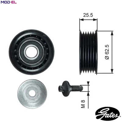 DEFLECTIONGUIDE PULLEY VRIBBED BELT T36736 FOR SUZUKI GRAND/NOMADE S-CROSS/SUV - Image 1 of 4