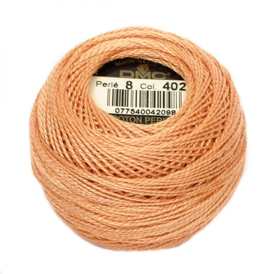 DMC Pearl / Perle Cotton Thread Balls Size 8 ORANGE 402 - Image 1 of 2