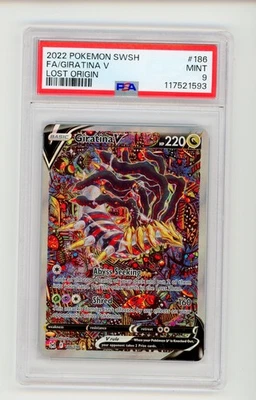 2022 Pokemon Giratina V PSA 9 Lost Origin SWSH 186/196 Alternate Full Art Mint - Image 1 of 2