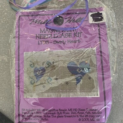 Magnífico kit de estuche de agujas LTD3 Swirly Heart Mill Hill Kit Foto 1 de 2