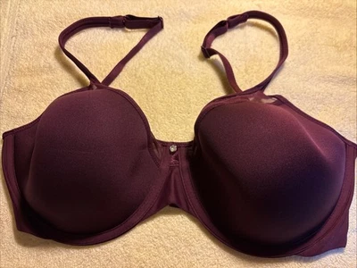 Sutiã Bali 3439 One Smooth U decote ilusão ultra leve UW Borgonha 36DD FR/SHP - Imagem 1 de 4