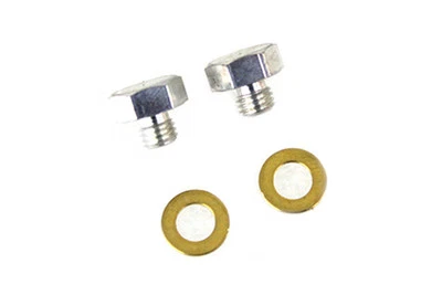 Tornillos de drenaje deslizantes de horquilla de cadmio para Harley Davidson Foto 1 de 4