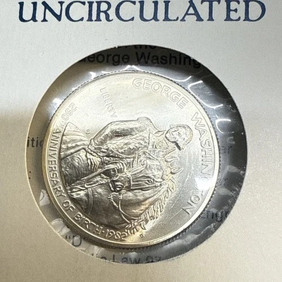 US Mint George Washington Half Dollar Coin 1982 D Uncirculated - Image 1 of 4