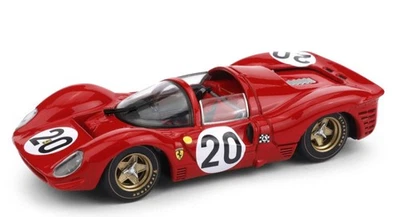 MODELLINO AUTO STATICO BRUMM FERRARI 330 P4 SPYDER 24H LE MANS 1967 AMON 1/43 - Immagine 1 di 4
