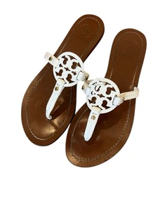 Tory Burch Mini Miller Gabriel Thong Sandals Color Ivory Womens Size 6 - Picture 1 of 3