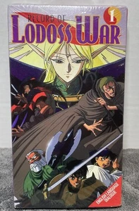 Record of Lodoss War Vol 1 Sealed VHS 1999 Dubbed U.S. Manga Corps Vintage Anime - Picture 1 of 5