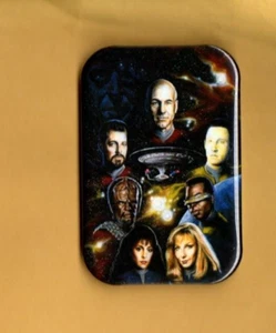 STAR TREK NEXT GENERATION REFRIGERATOR MAGNET WITH ROUNDED CORNER - Picture 1 of 2