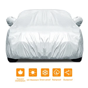 L Full Car Cover Dust Resistant Sun UV Proof Outdoor Indoor Protection For SUV - Picture 1 of 12