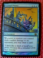 MtG Foil COASTAL PIRACY 67/350 8th Edition 8ED Ships WORLDWIDE Magic NM/NM+