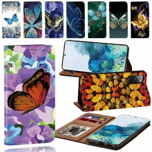 Funda con soporte de teléfono de cuero PU mariposa para Samsung Galaxy S23 S24 A05s A15 - Imagen 1 de 27