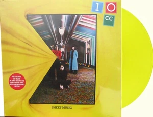 10cc LP Sheet Music YELLOW 180 Gram Vinyl AUDIOPHILE 2014  NEW Sealed - Picture 1 of 12