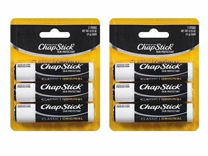 New ChapStick Classic, Triple Pack, Original 3 ea (Pack of 2) Smooth Taste - Picture 1 of 2