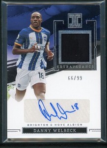 2022-23 DANNY WELBECK 66/99 AUTO JERSEY PANINI IMPECCABLE PREMIER LEAGUE