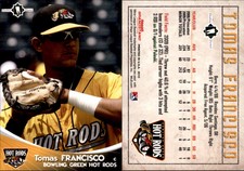 Tomas Francisco 2010 Grandstand Bowling Green Hot Rods #NNO Card