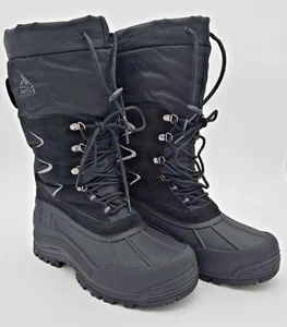 NORTIV8 Insulated 3M Thinsulate Waterproof Black Cold Winter -25°F Snow Boot 10 - Picture 1 of 10
