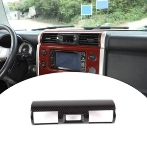 For Toyota FJ Cruiser 2007-14 Carbon Fiber Style Center Console Air Vent Trim - Picture 1 of 10