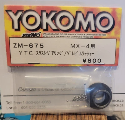 ZM-675 Yokomo MX-4 YTC Thrust Washers & Balls New Disc RC Vintage Parts - Image 1 of 3