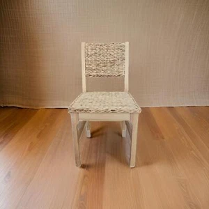 Castine Wood Dining Chair with Woven Seat and Back Natural - Threshold - Picture 1 of 9