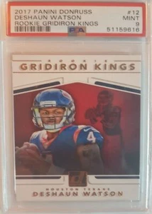 2017 Donruss Rookie Gridiron Kings Gold Script PSA 9 $CAD Deshaun Watson Rookie - Bild 1 von 2