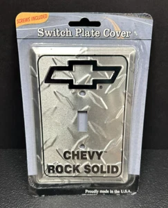 METAL LIGHT PLATE SWITCH WALL COVER Chevrolet Chevrolet ROCK SOLID NIP - Picture 1 of 3