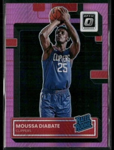 2022-23 Panini Donruss Optic Pink Prizm Moussa Diabate #247 RC LA Clippers - Picture 1 of 2