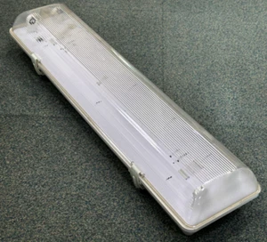 Twin 2x 18W 2ft T8 IP65 Non Corrosive Fluorescent Waterproof Outdoor Batten - Picture 1 of 13