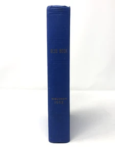 State of Wisconsin Blue Book 1952 People Census Statistics Vintage Antique - Picture 1 of 16
