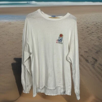 Rip Curl Surf T Shirt Vintage Hanes Thrashed Long Sleeve Spell Out The Search XL - Image 1 of 4