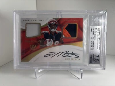 2017 immaculate rookie signature patch gold Joe Mixon Rookie /15 Beckett 7.5 - Image 1 of 2